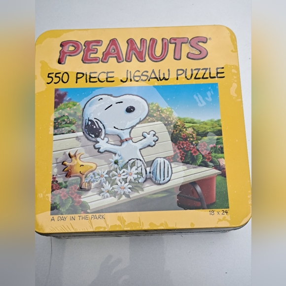 Peanuts Day in The Park Jigsaw Tin Puzzle 550pc SEALED - Picture 9 of 9